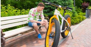 fat bike on pavement