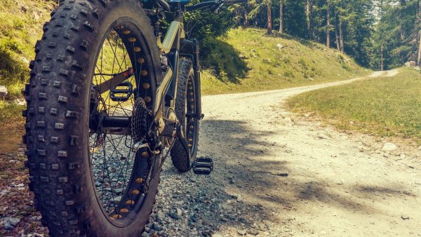 riding a fat bike on the road