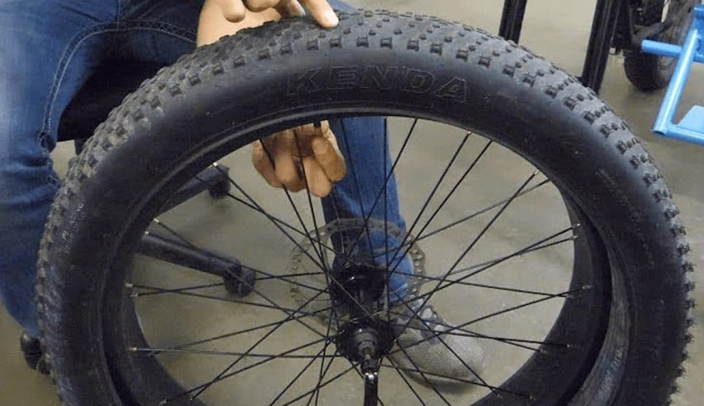 putting fat tires on a bike