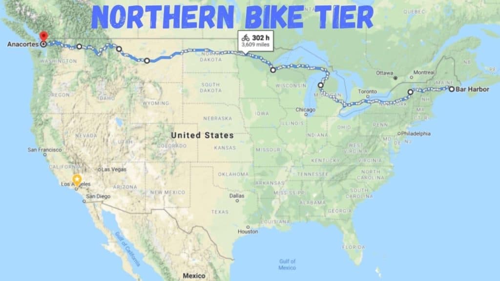 southern tier bike route